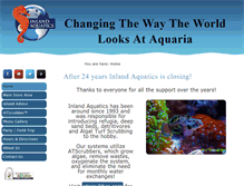 Tablet Screenshot of inlandaquatics.com